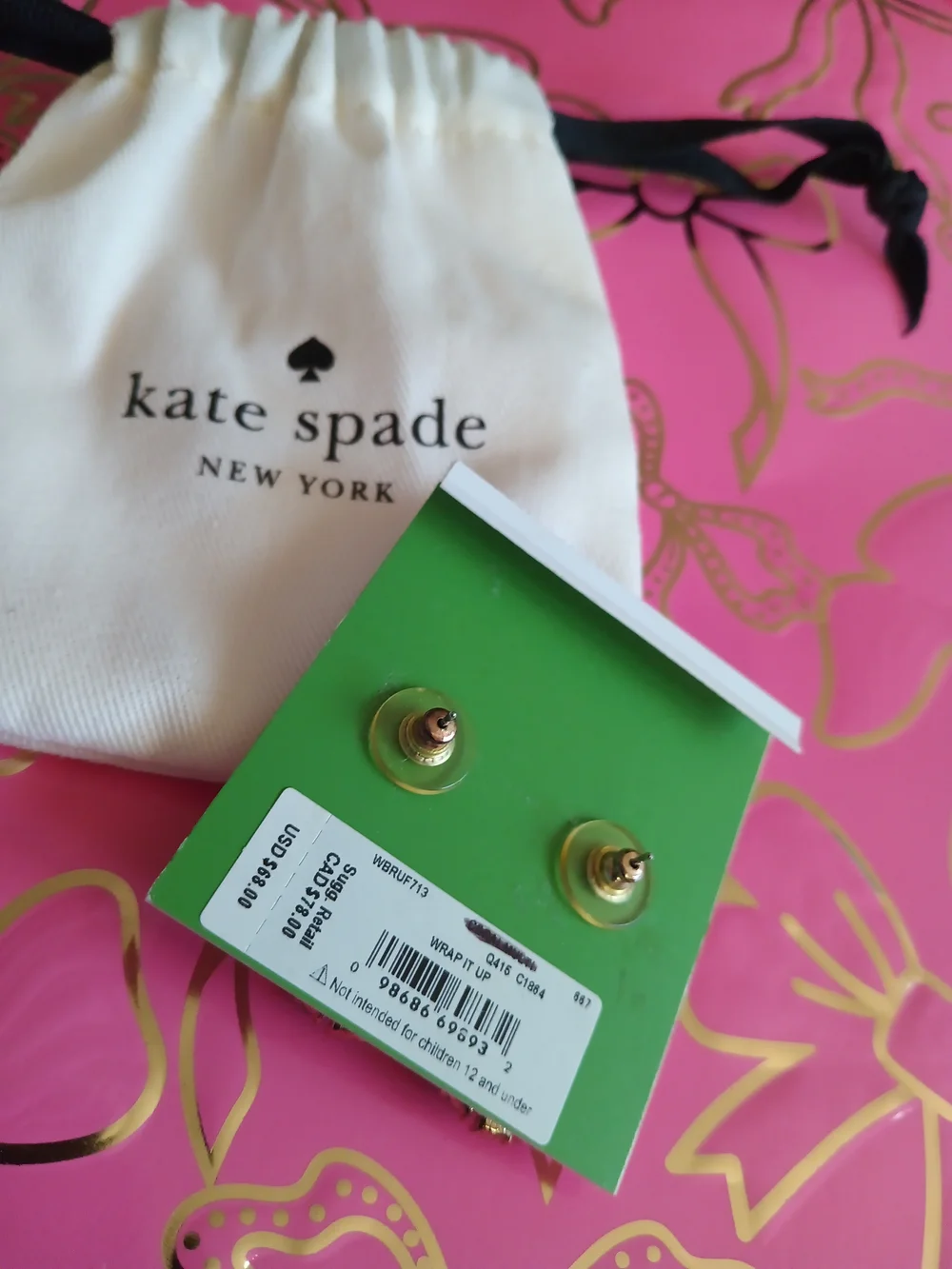 KATE SPADE WRAP IT UP EARRINGS